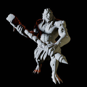 Battlehammer Troll Miniature for Dungeons and Dragons, Pathfinder or other TTRPGs