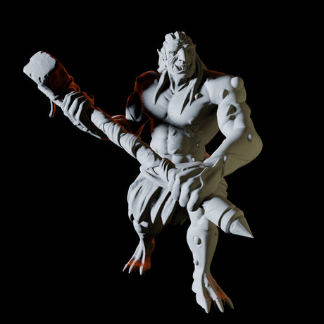 Battlehammer Troll Miniature for Dungeons and Dragons, Pathfinder or other TTRPGs