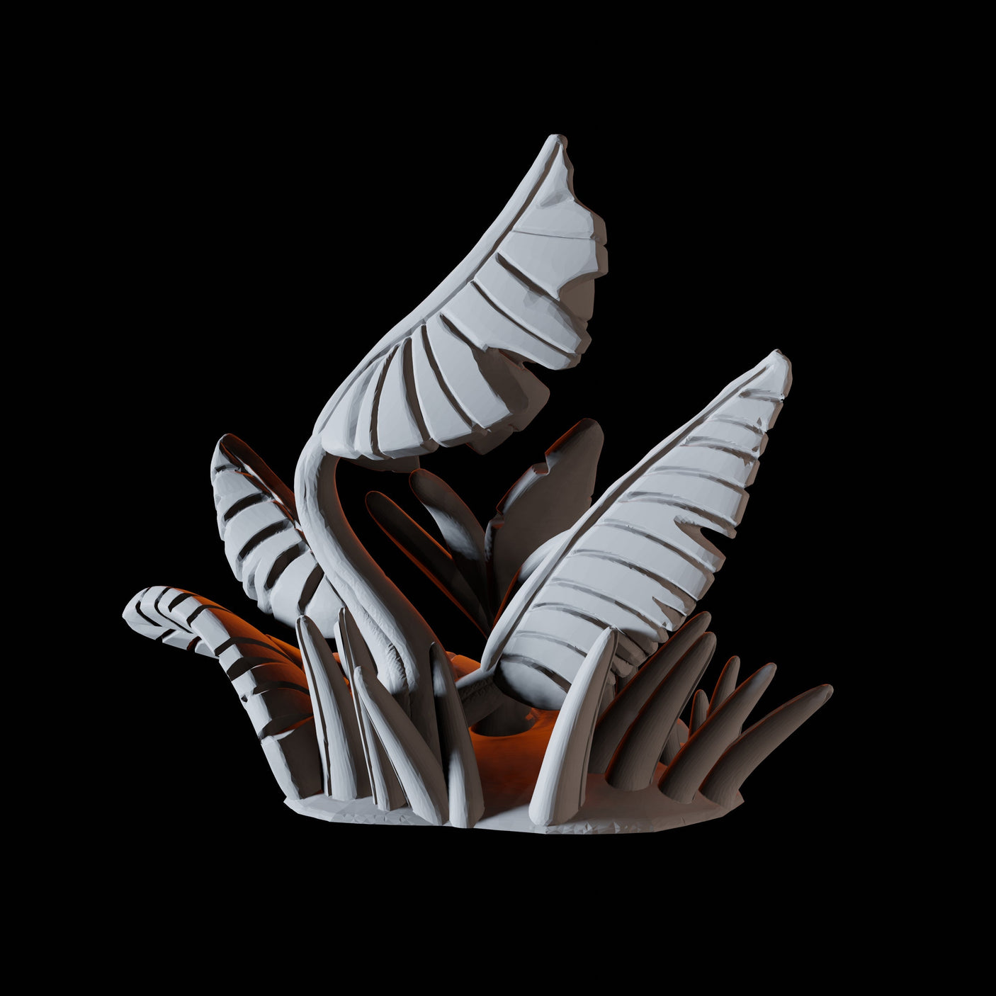 Big Leaves Miniature for Dungeons and Dragons, Pathfinder or other TTRPGs