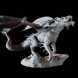 Black Dragon Miniature for Dungeons and Dragons, Pathfinder or other TTRPGs
