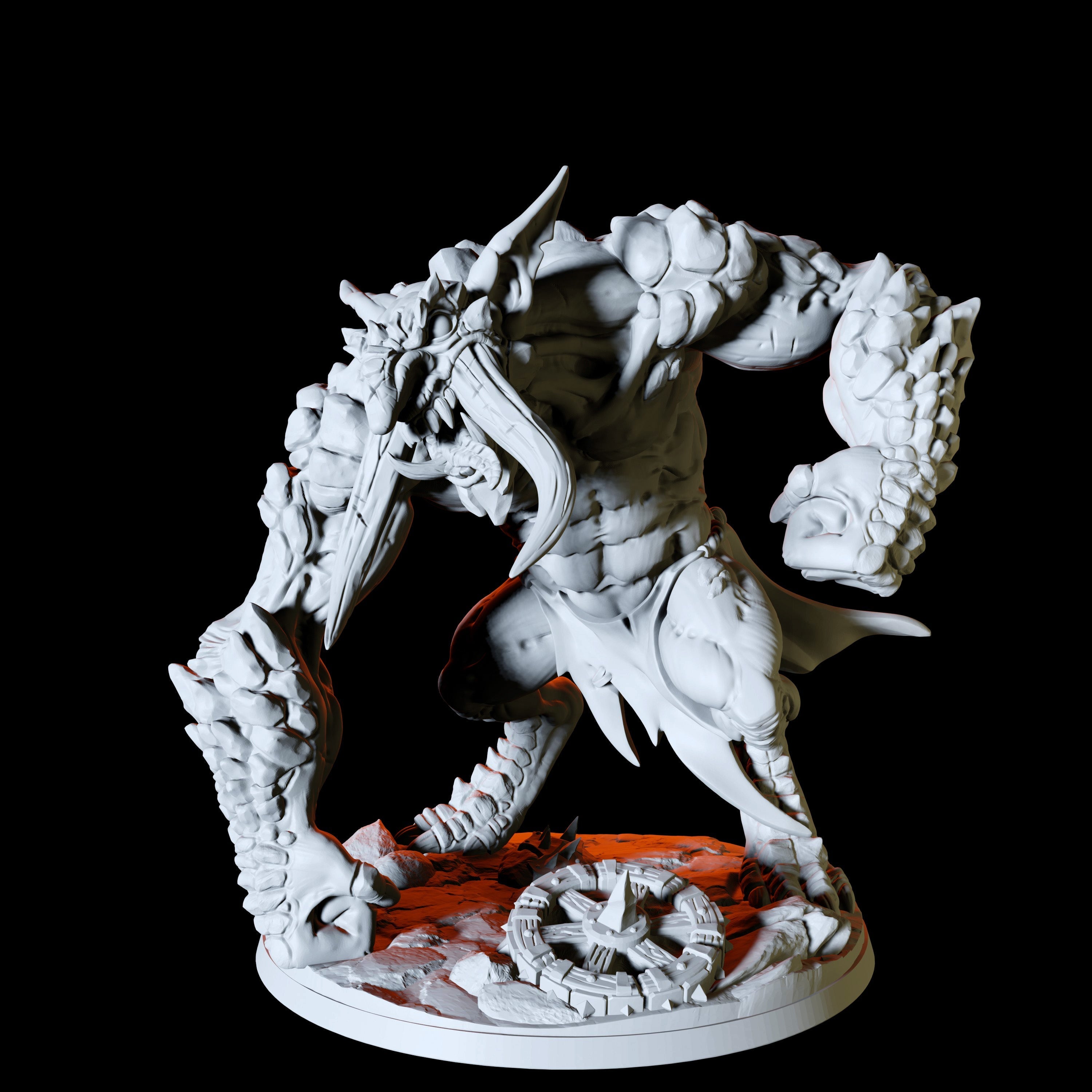 Blackrazor Troll Miniature for Dungeons and Dragons - Myth Forged
