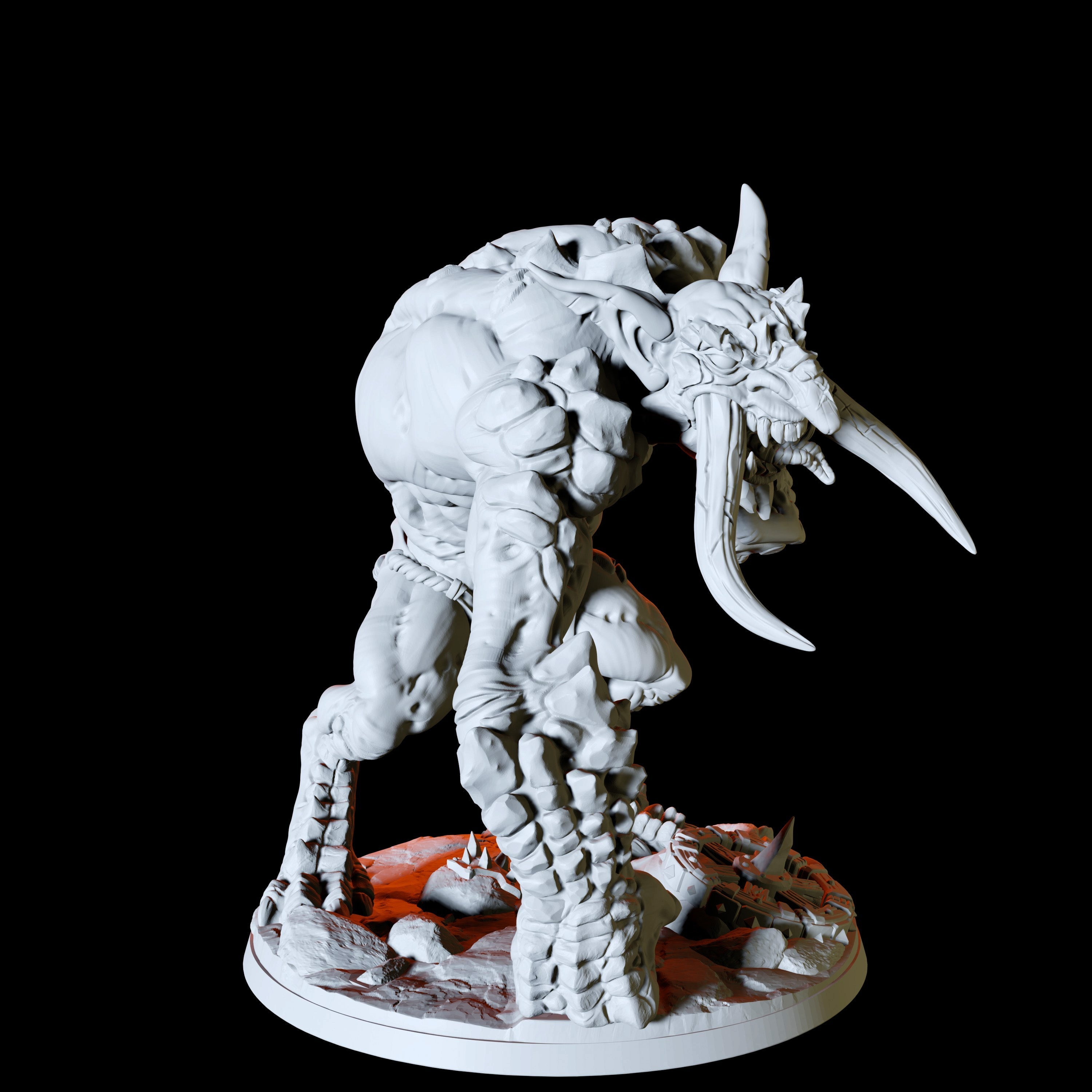 Blackrazor Troll Miniature for Dungeons and Dragons - Myth Forged