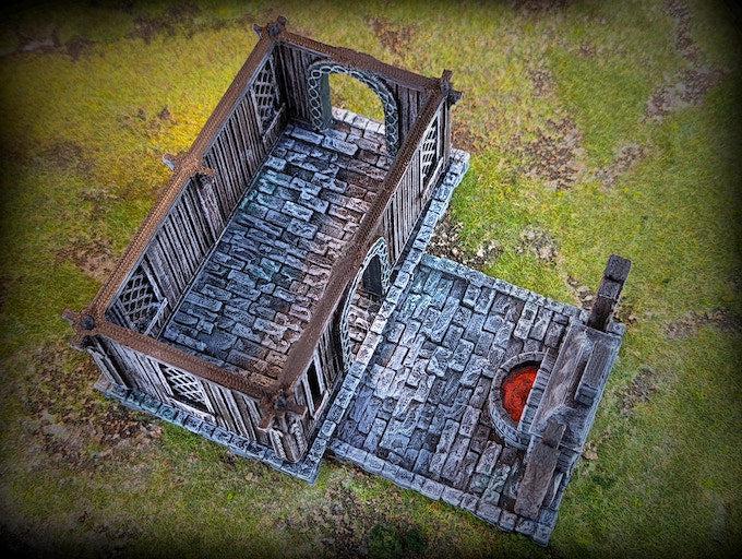 Blacksmith's House - Saxonia Miniature for Dungeons and Dragons