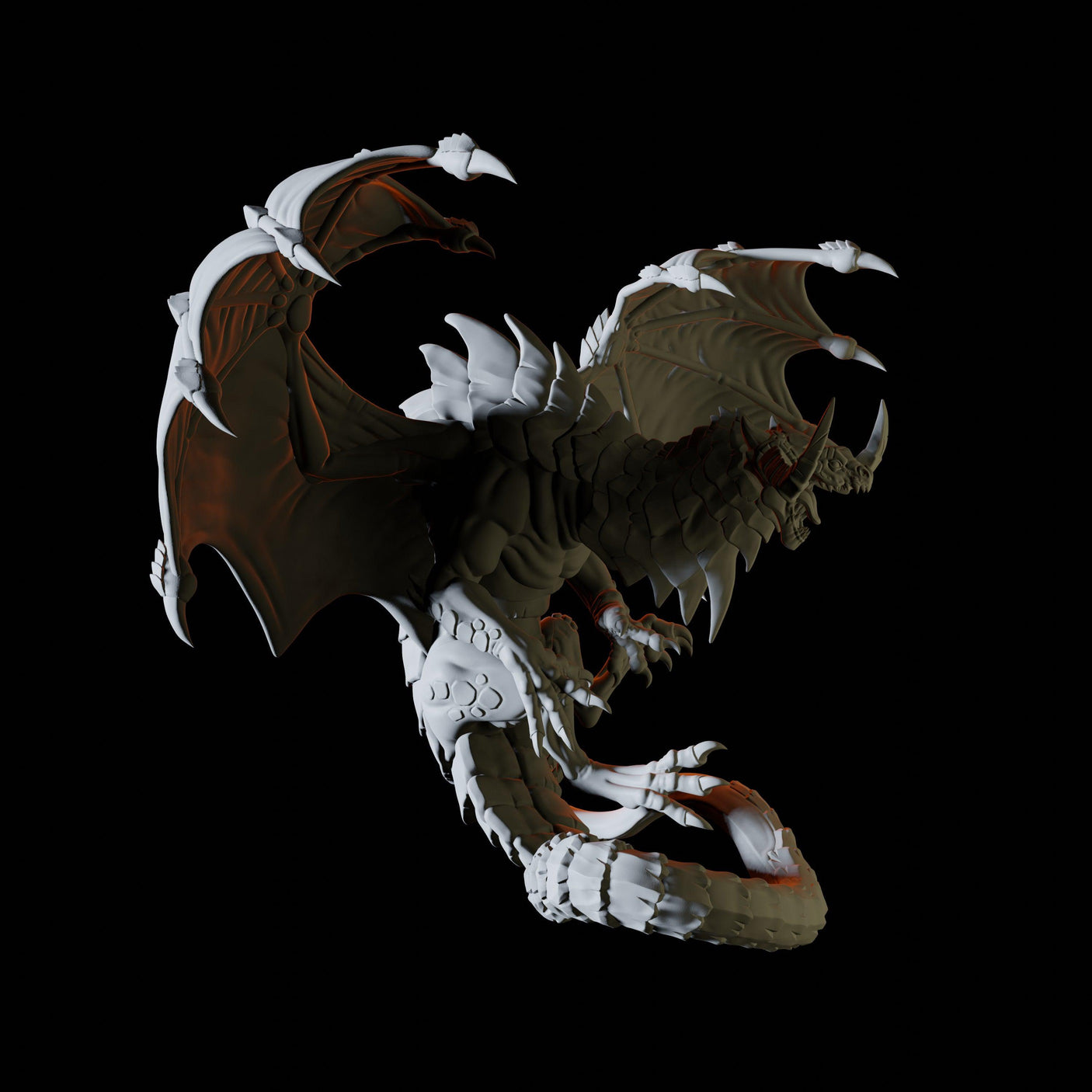 Blue Dragon Miniature for Dungeons and Dragons, Pathfinder or other TTRPGs