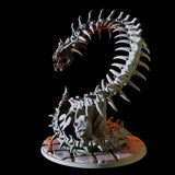 Bone Naga Miniature for Dungeons and Dragons, Pathfinder or other TTRPGs