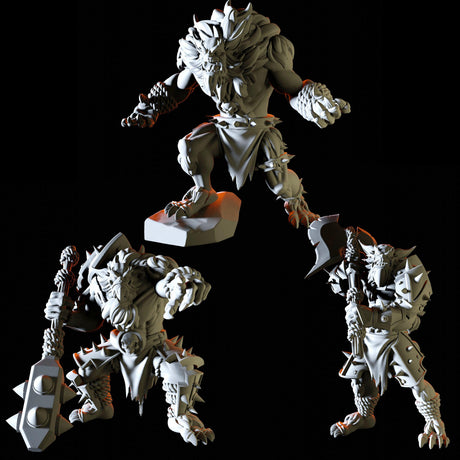 Bugbear Gang Miniature for Dungeons and Dragons, Pathfinder or other TTRPGs