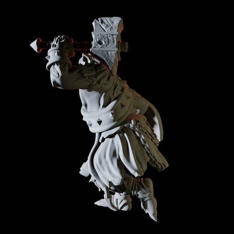 Bugbear with hammer Miniature for Dungeons and Dragons, Pathfinder or other TTRPGs