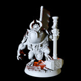 Bullywug with a hammer Miniature for Dungeons and Dragons, Pathfinder or other TTRPGs