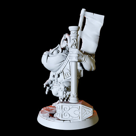 Bullywug with a hammer Miniature for Dungeons and Dragons, Pathfinder or other TTRPGs