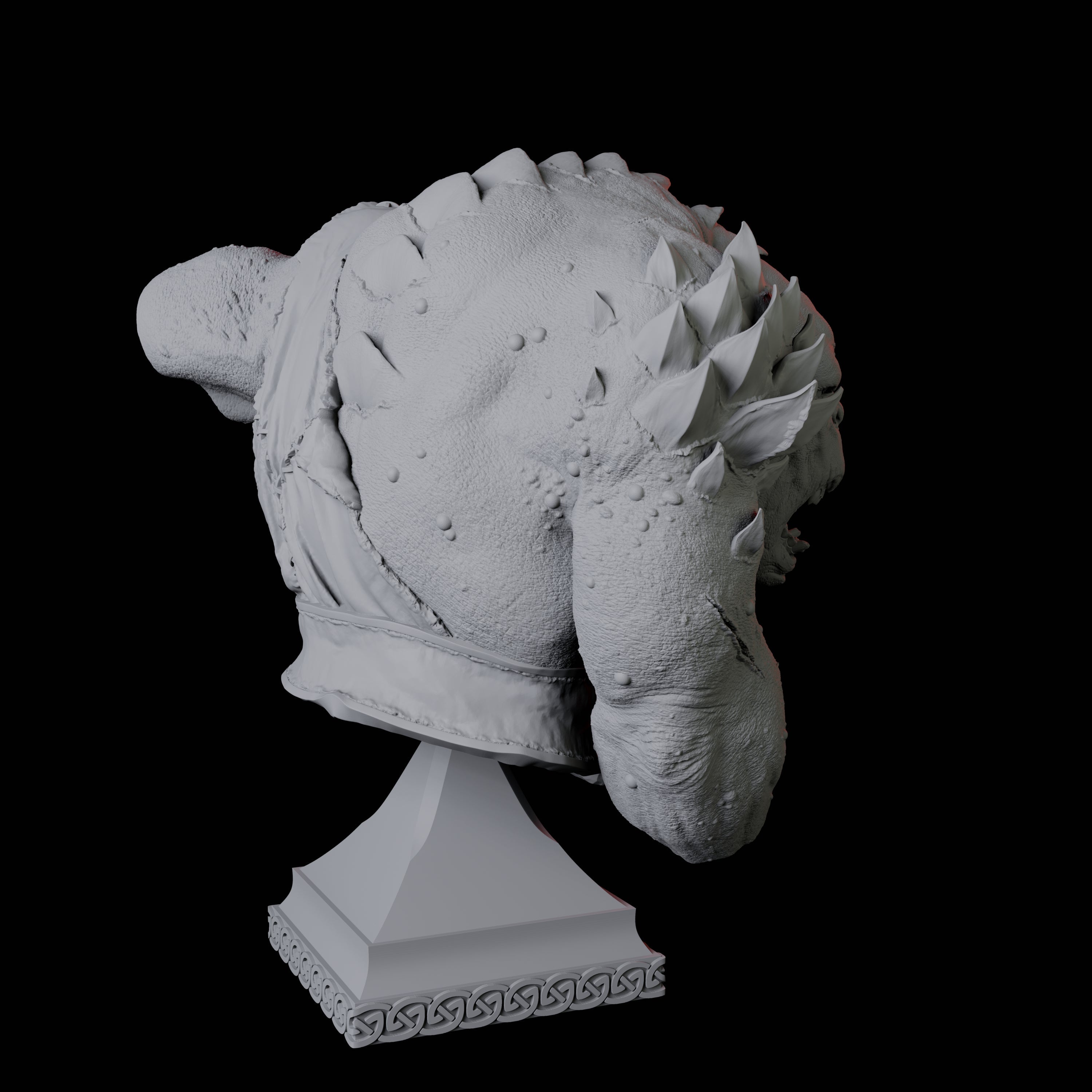Cave Troll Bust Miniature for Dungeons and Dragons