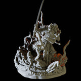 Charging Samurai Miniature for Dungeons and Dragons, Pathfinder or other TTRPGs
