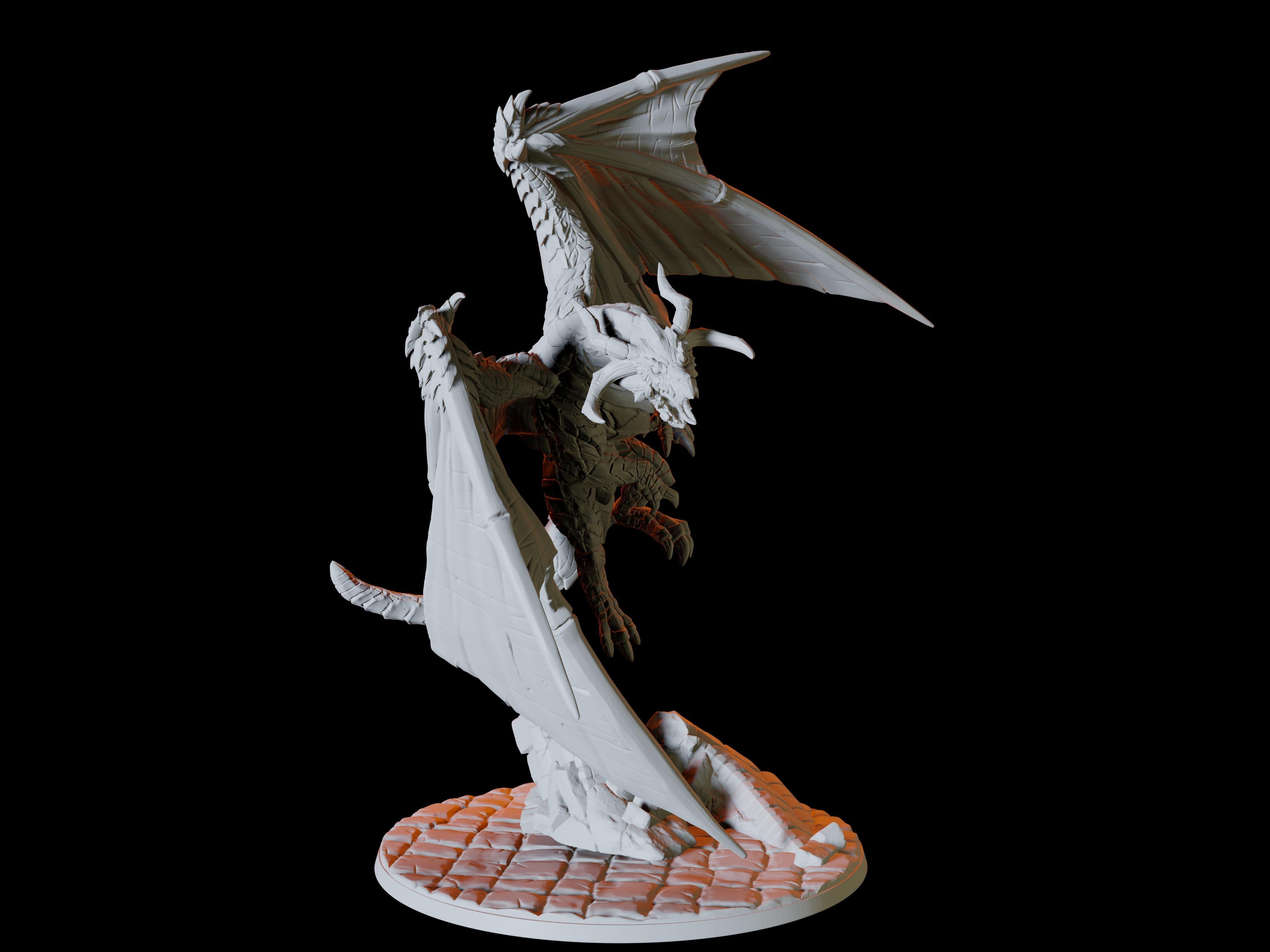 Chromatic Dragon Miniature for Dungeons and Dragons - Myth Forged