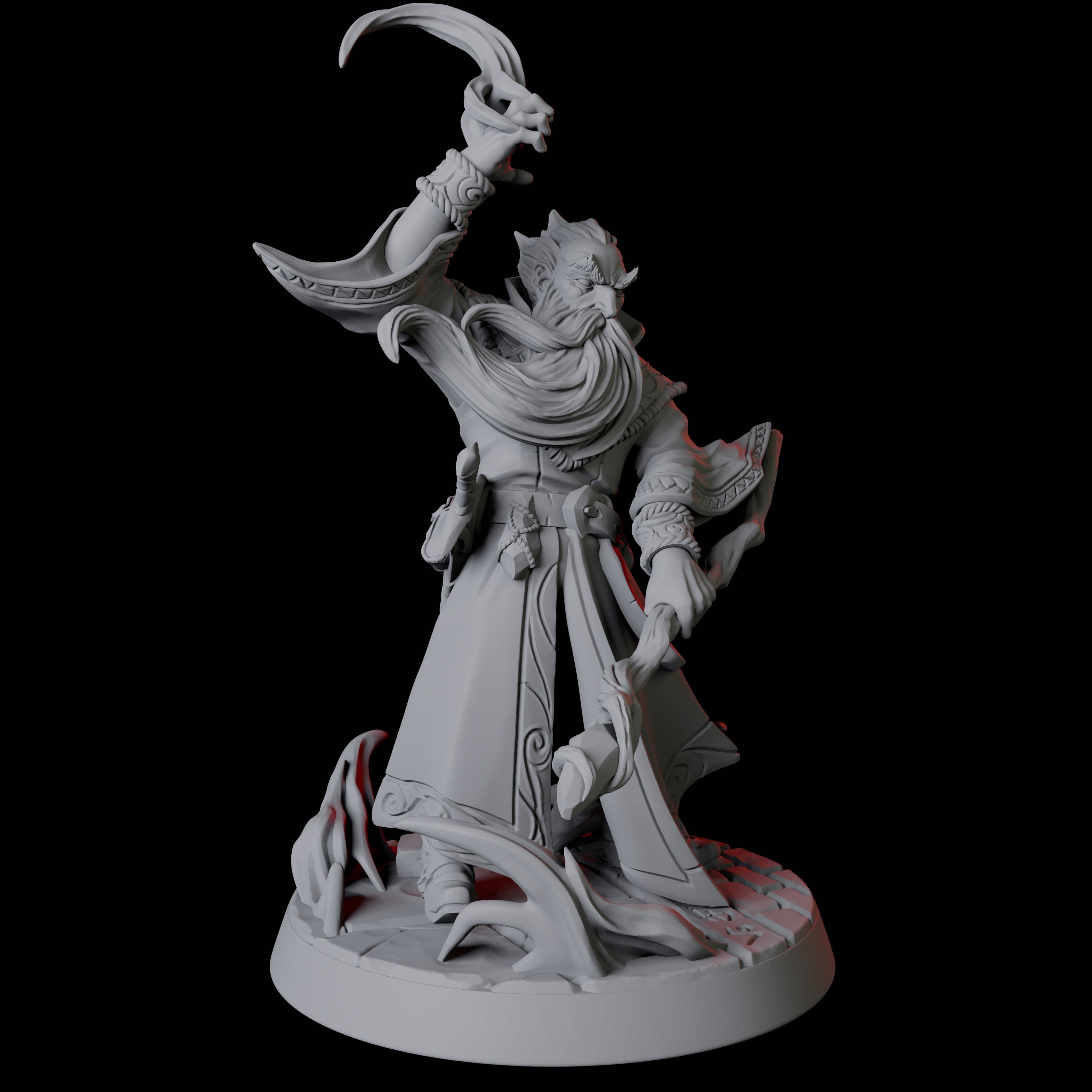Conjuring Archwizard Miniature for Dungeons and Dragons, Pathfinder or other TTRPGs