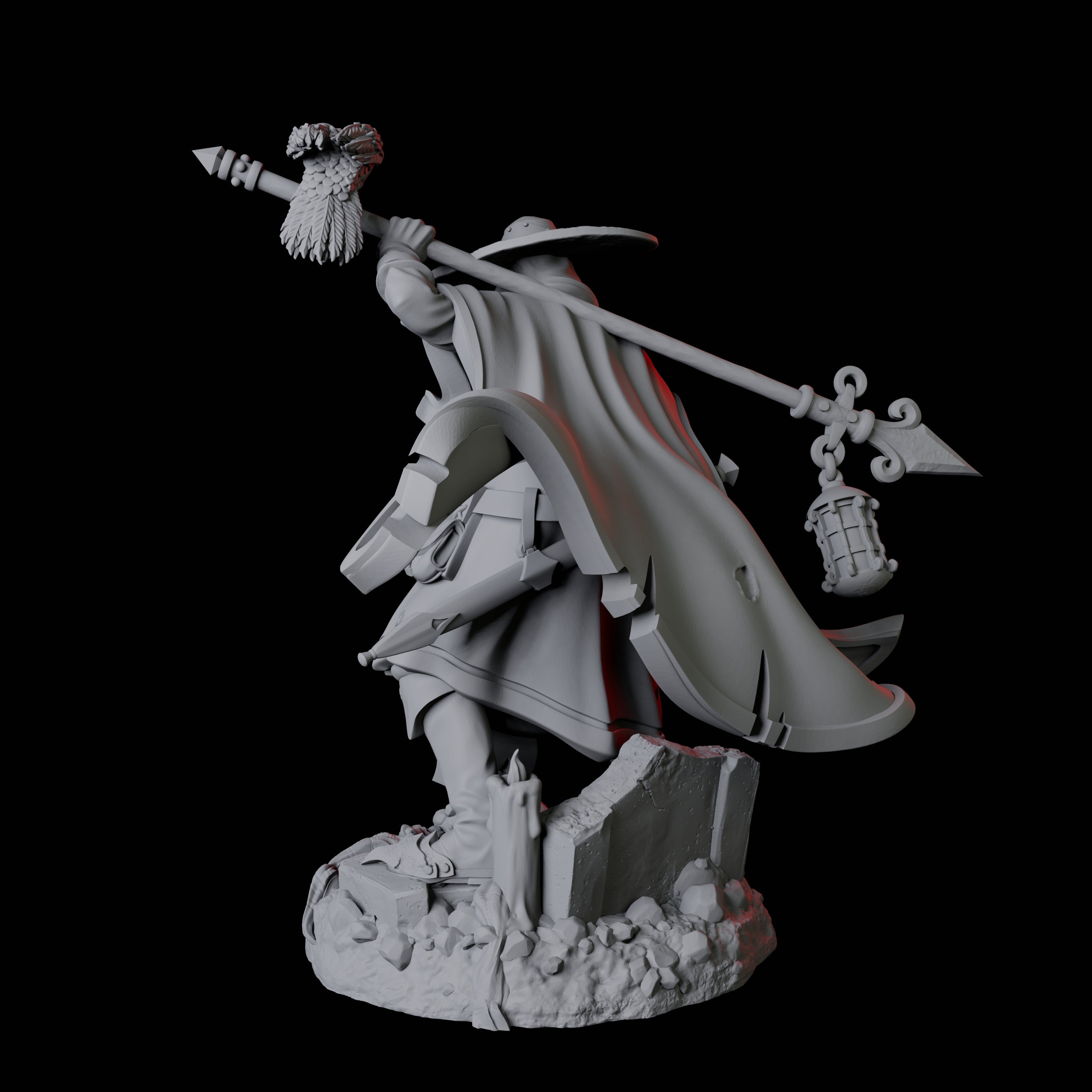Creepy Gravedigger A Miniature for Dungeons and Dragons, Pathfinder or other TTRPGs