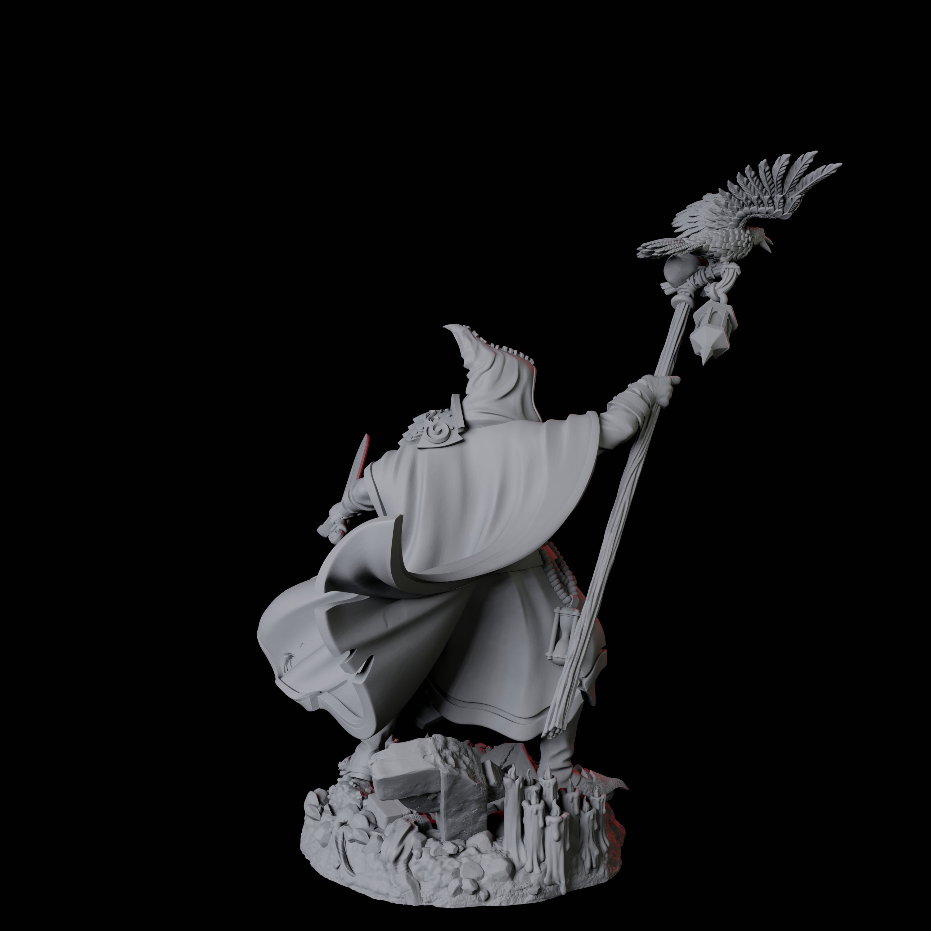 Creepy Gravedigger C Miniature for Dungeons and Dragons, Pathfinder or other TTRPGs