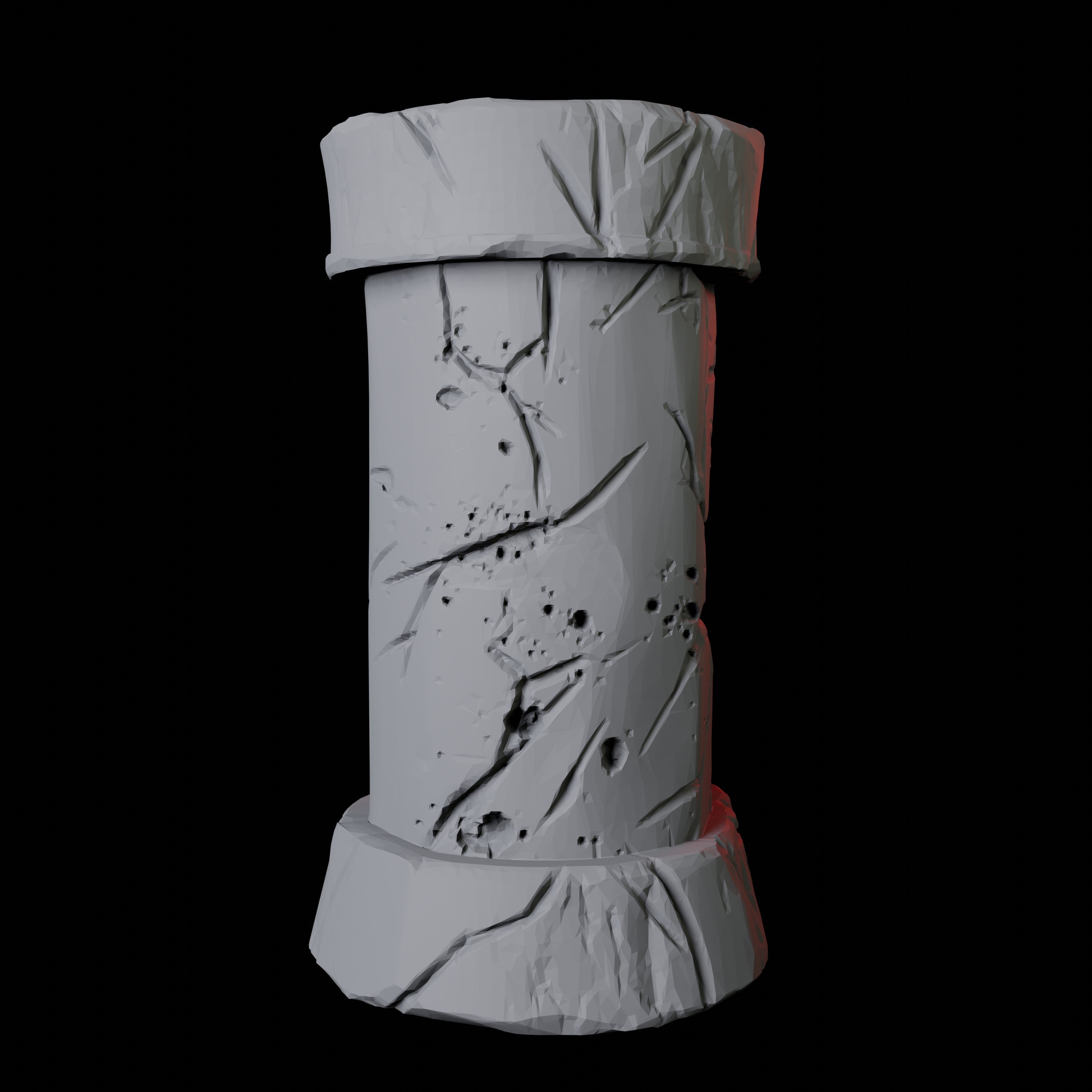 Crumbling Pillar Miniature for Dungeons and Dragons