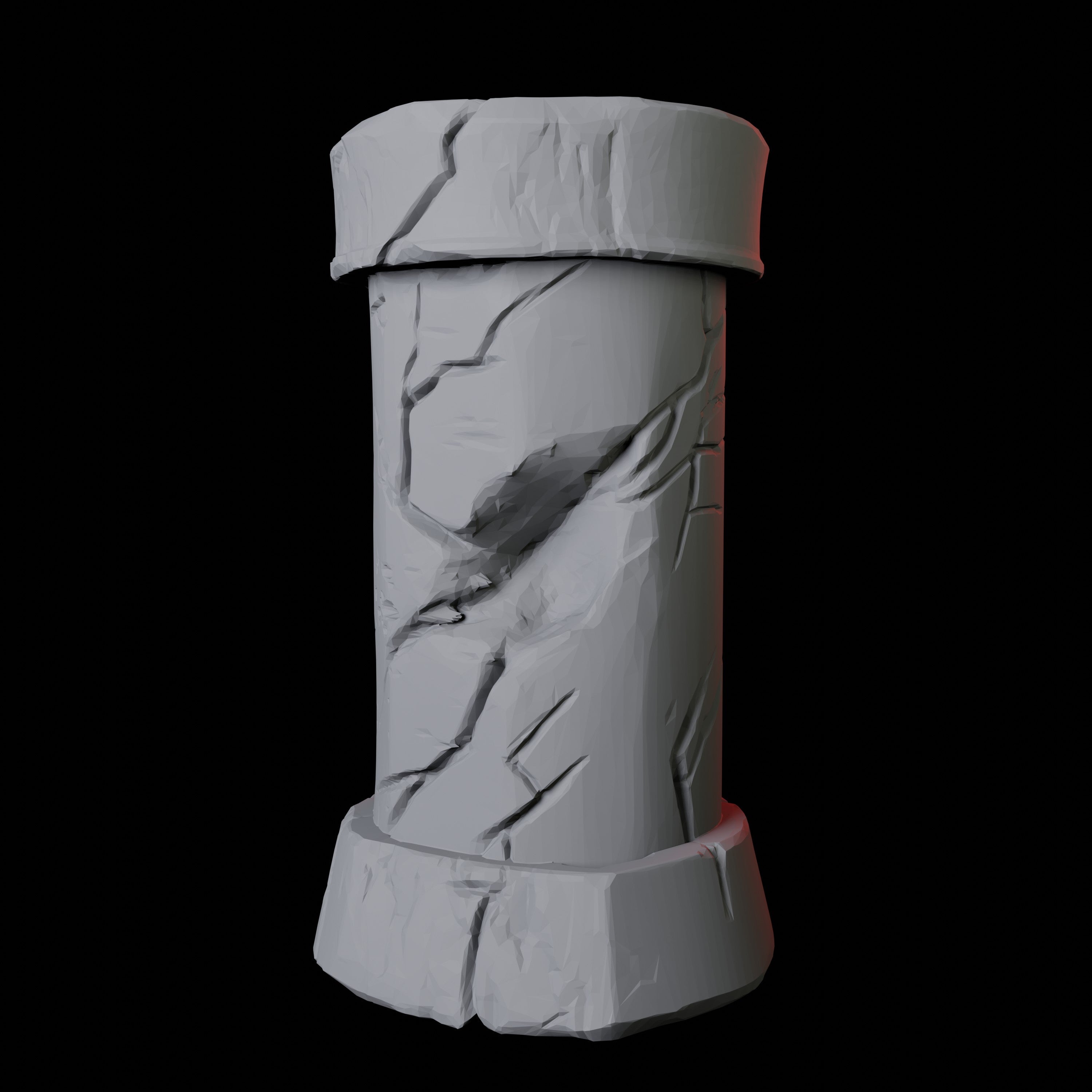 Crumbling Pillar Miniature for Dungeons and Dragons