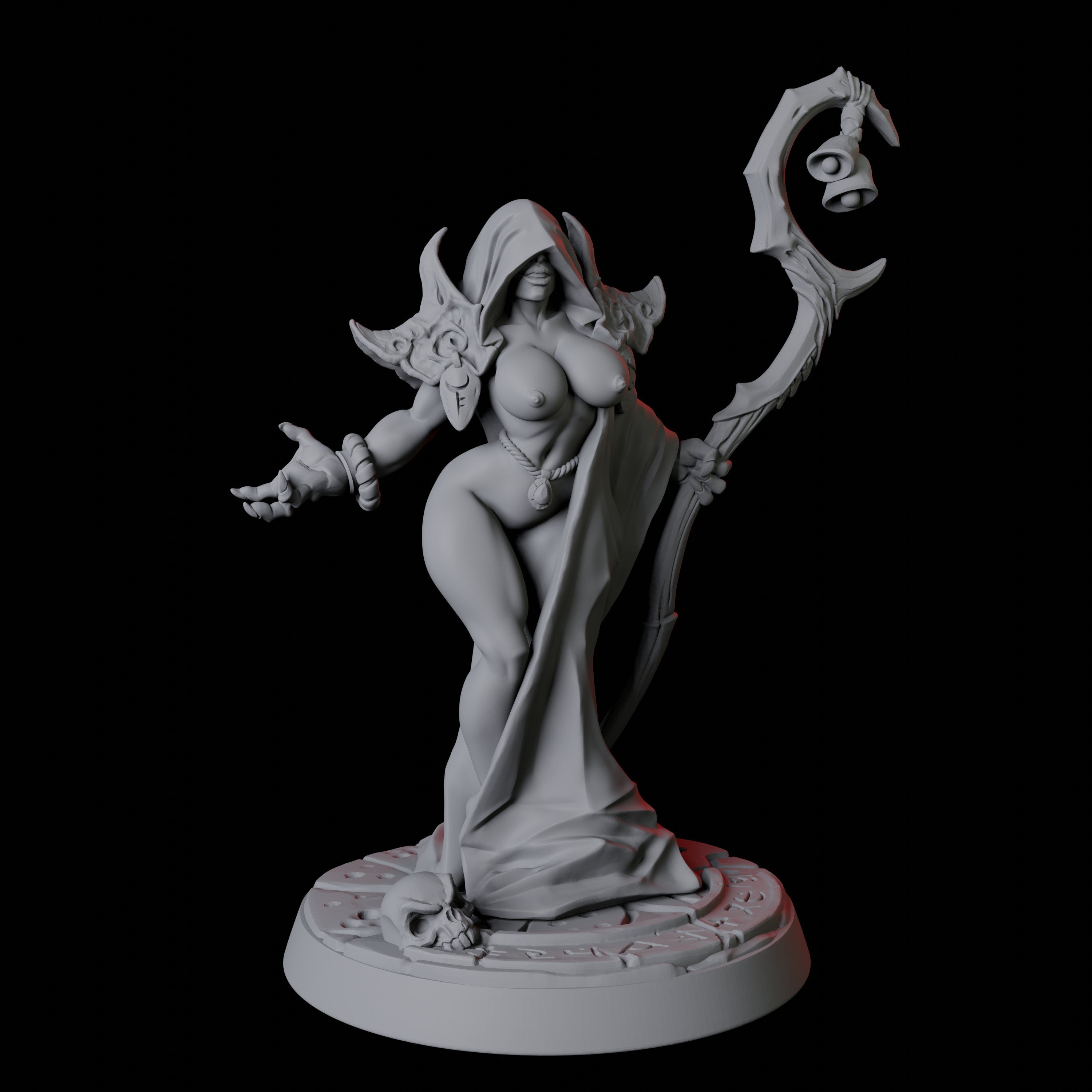 Cultist Pinup Miniature for Dungeons and Dragons - Myth Forged