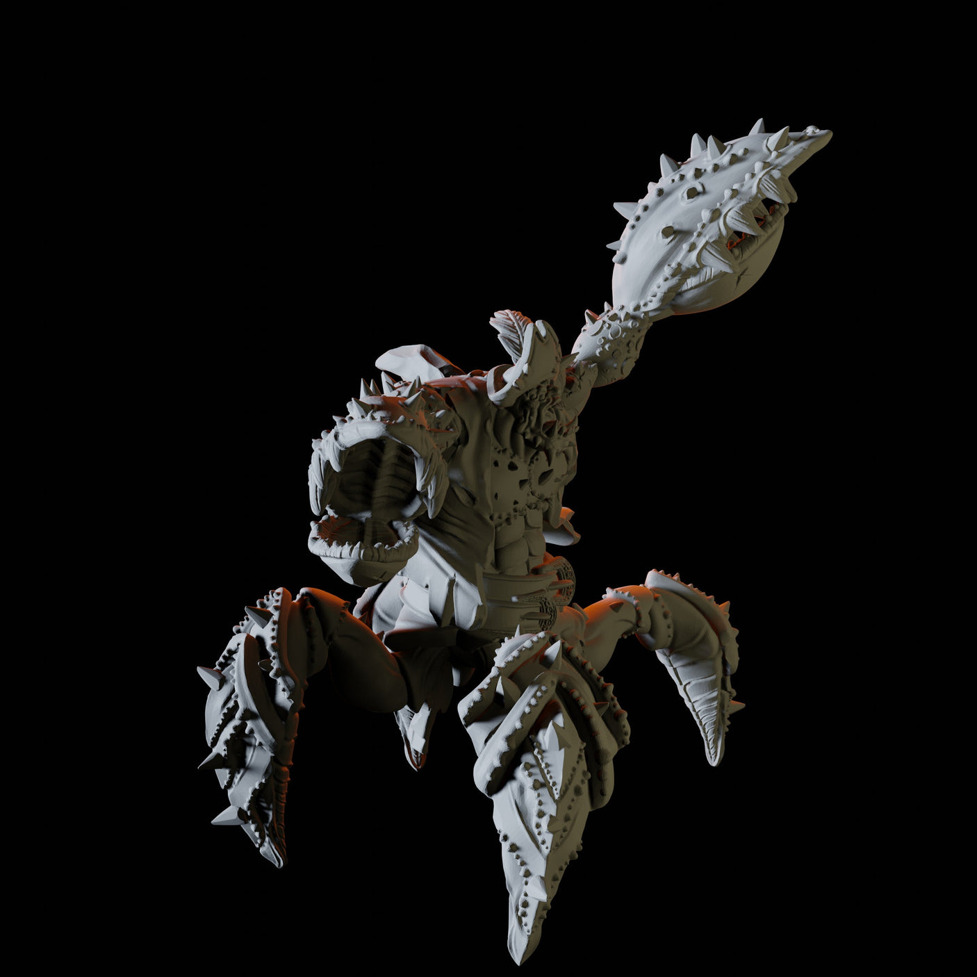 Cursed Pirate Crab Miniature for Dungeons and Dragons, Pathfinder or other TTRPGs