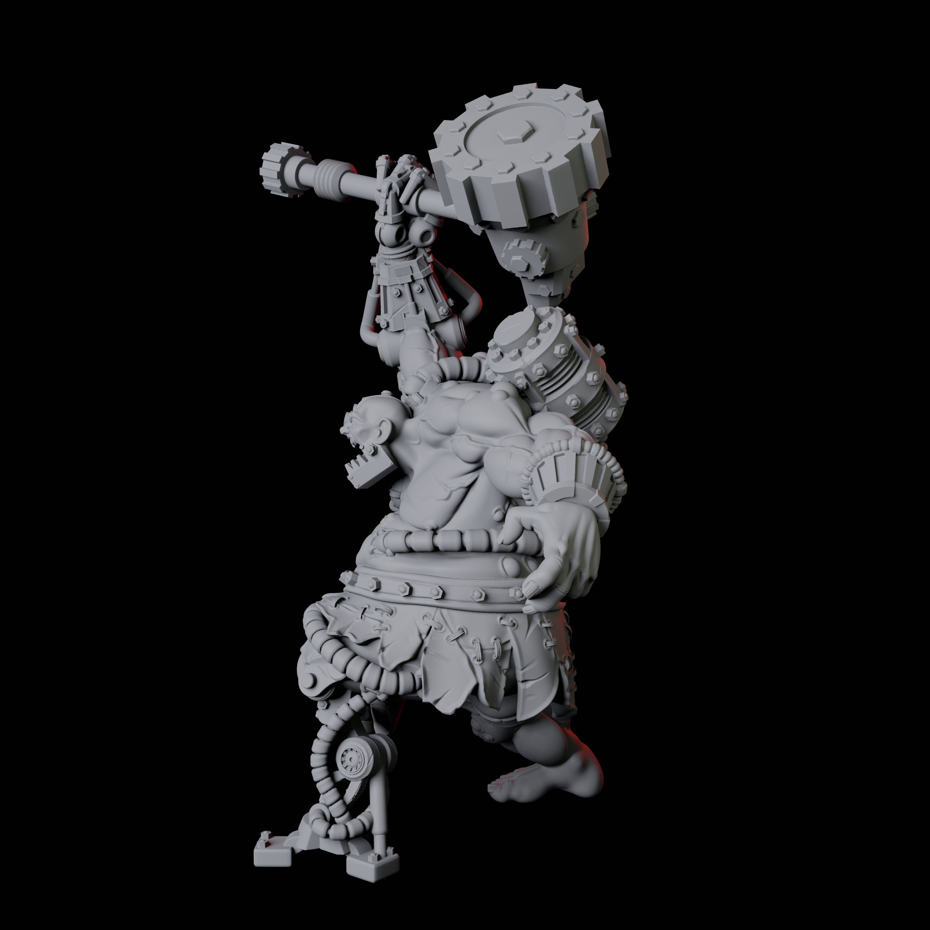 Cyborg Abomination Miniature for Dungeons and Dragons