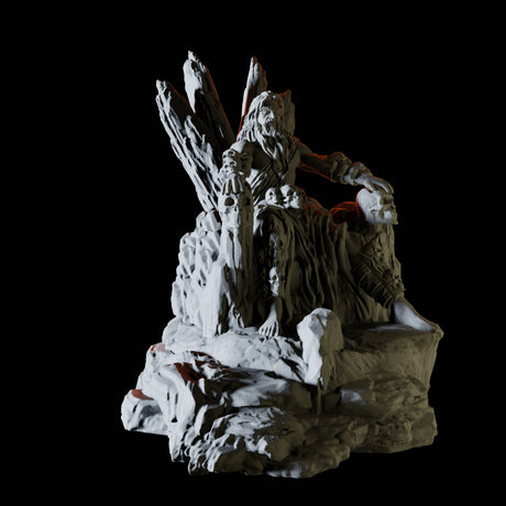 Death King Miniature for Dungeons and Dragons, Pathfinder or other TTRPGs