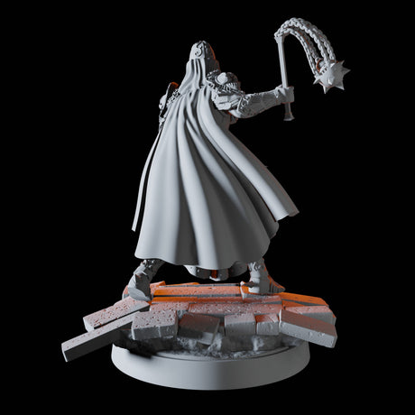 Death Priest Miniature for Dungeons and Dragons, Pathfinder or other TTRPGs