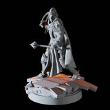 Death Priest Miniature for Dungeons and Dragons, Pathfinder or other TTRPGs