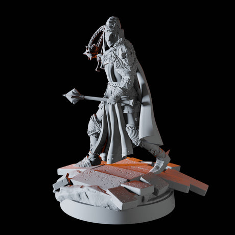 Death Priest Miniature for Dungeons and Dragons, Pathfinder or other TTRPGs