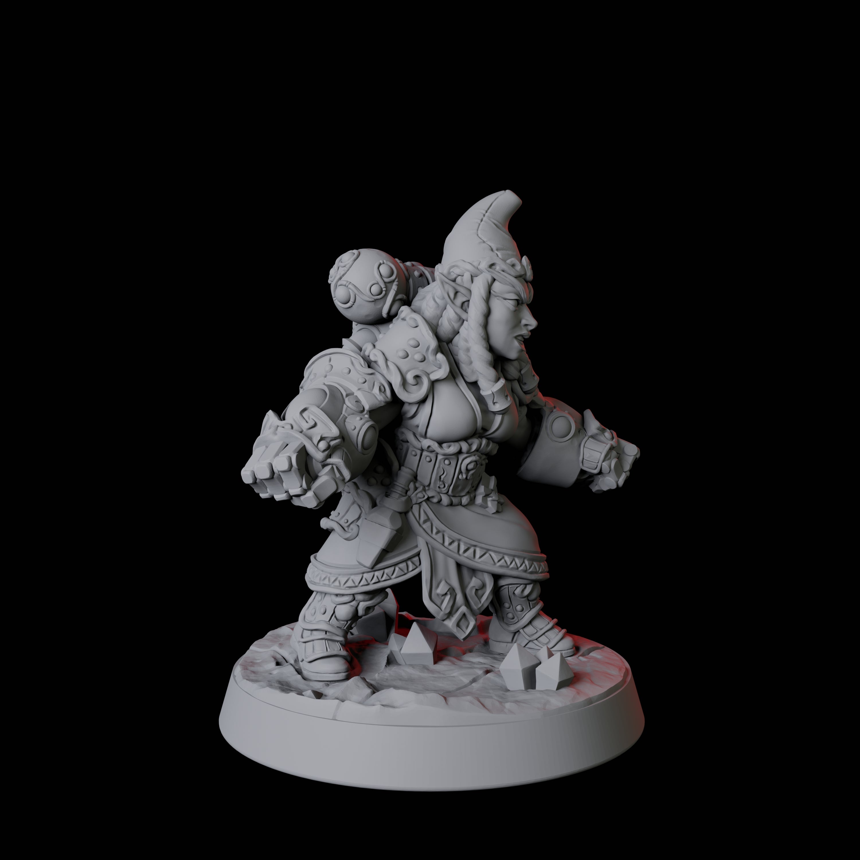 Deep Gnome Artificer F Miniature for Dungeons and Dragons, Pathfinder or other TTRPGs
