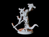 Deep Mine Kobold Army - Six Soldiers Miniature for Dungeons and Dragons, Pathfinder or other TTRPGs