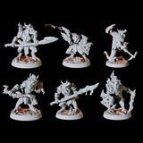 Deep Mine Kobold Army - Six Soldiers Miniature for Dungeons and Dragons, Pathfinder or other TTRPGs