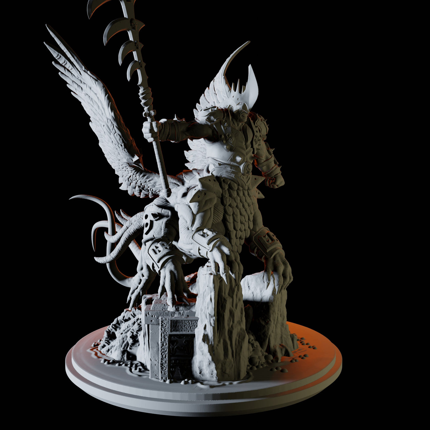 Demon Lord Miniature for Dungeons and Dragons, Pathfinder or other TTRPGs