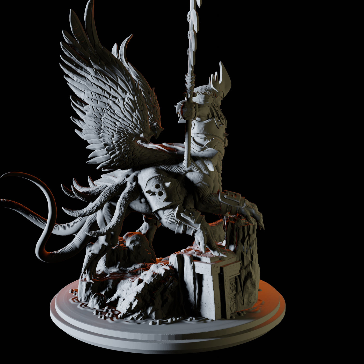 Demon Lord Miniature for Dungeons and Dragons, Pathfinder or other TTRPGs