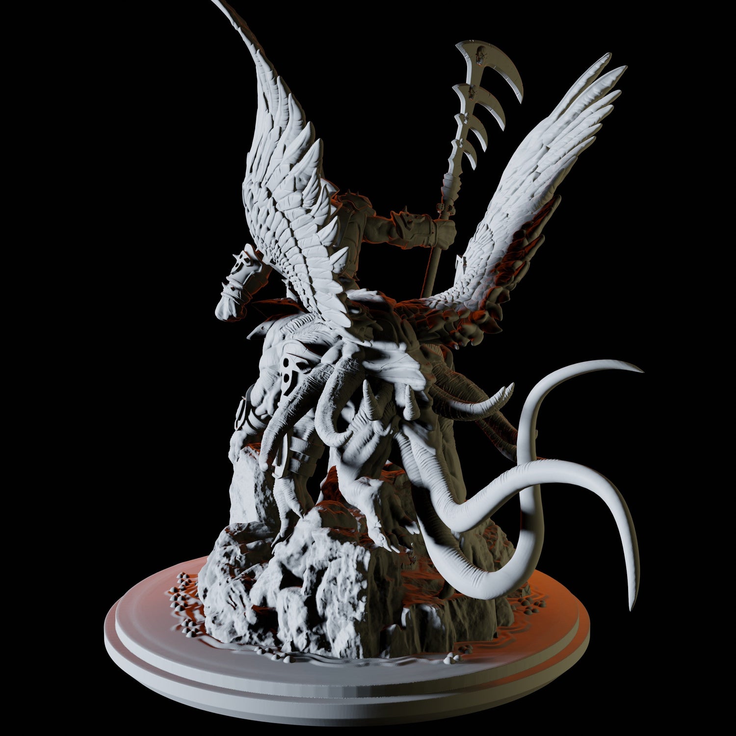 Demon Lord Miniature for Dungeons and Dragons, Pathfinder or other TTRPGs