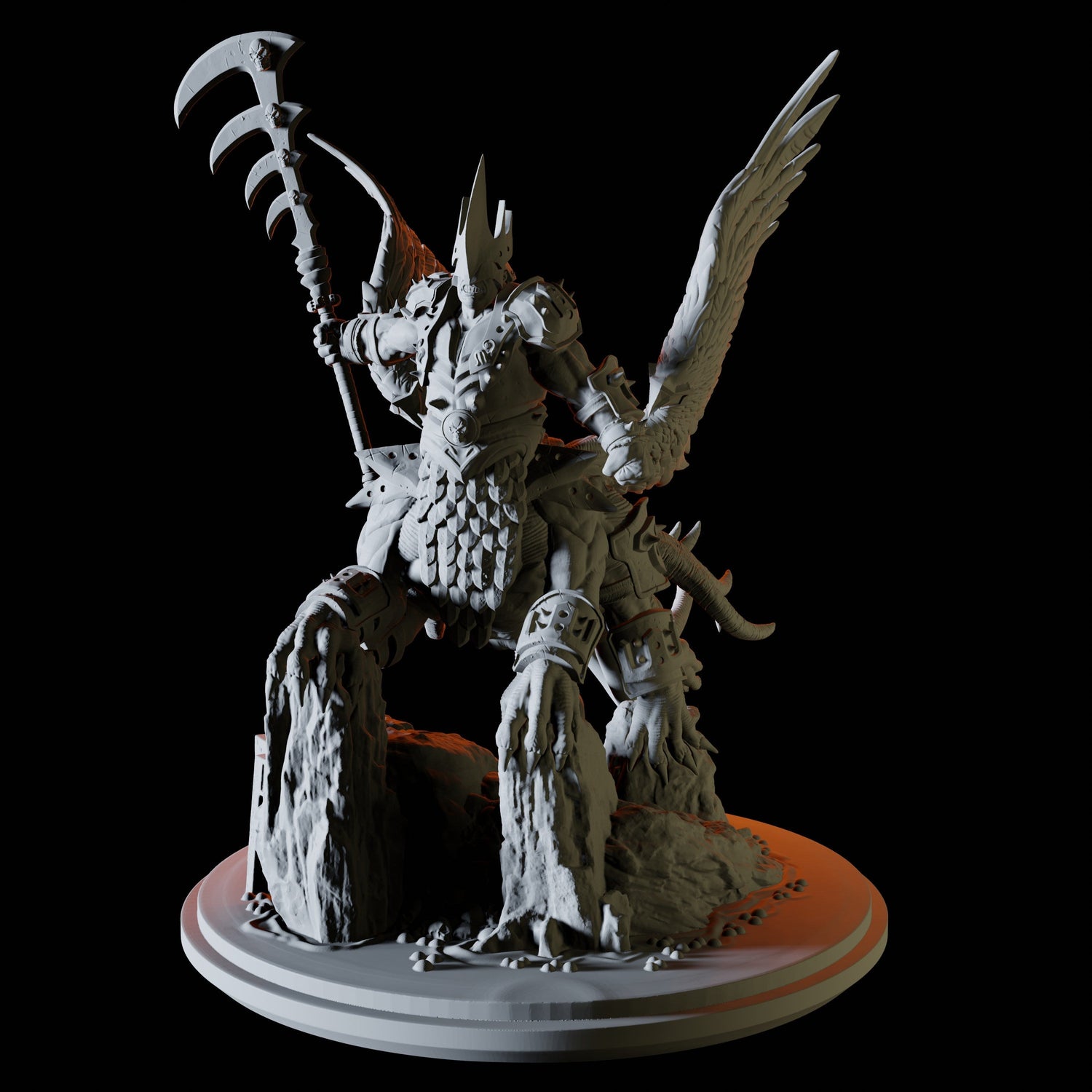 Demon Lord Miniature for Dungeons and Dragons, Pathfinder or other TTRPGs