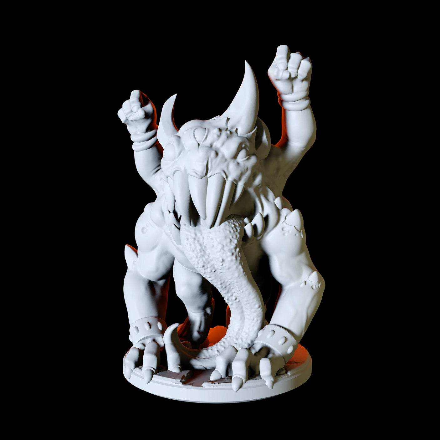 Demon Spawn Miniature for Dungeons and Dragons, Pathfinder or other TTRPGs