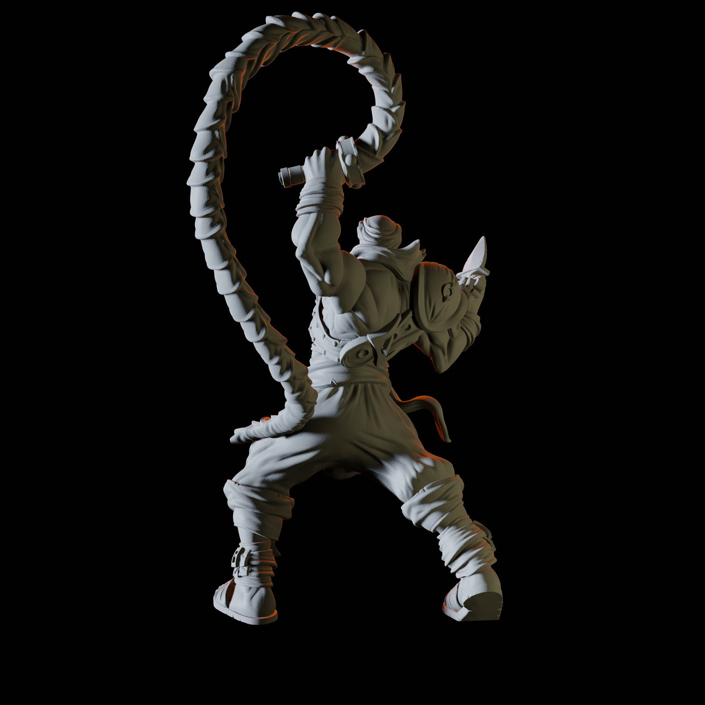 Desert Bandit Boss Miniature for Dungeons and Dragons, Pathfinder or other TTRPGs