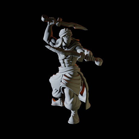 Desert Bandit Miniature for Dungeons and Dragons, Pathfinder or other TTRPGs