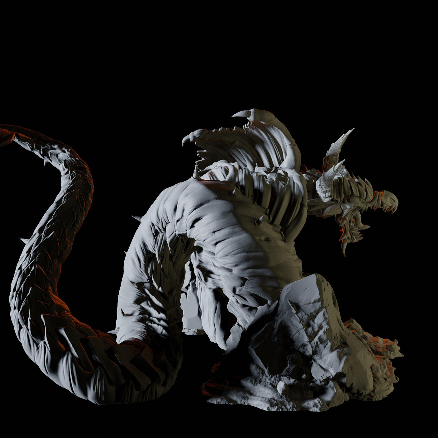 Desert Dragon Miniature for Dungeons and Dragons, Pathfinder or other TTRPGs