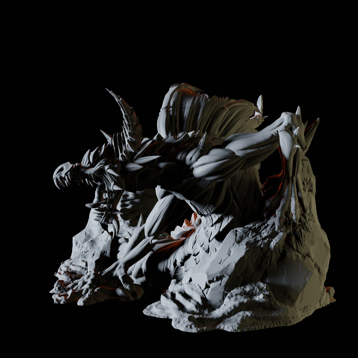 Desert Dragon Miniature for Dungeons and Dragons, Pathfinder or other TTRPGs