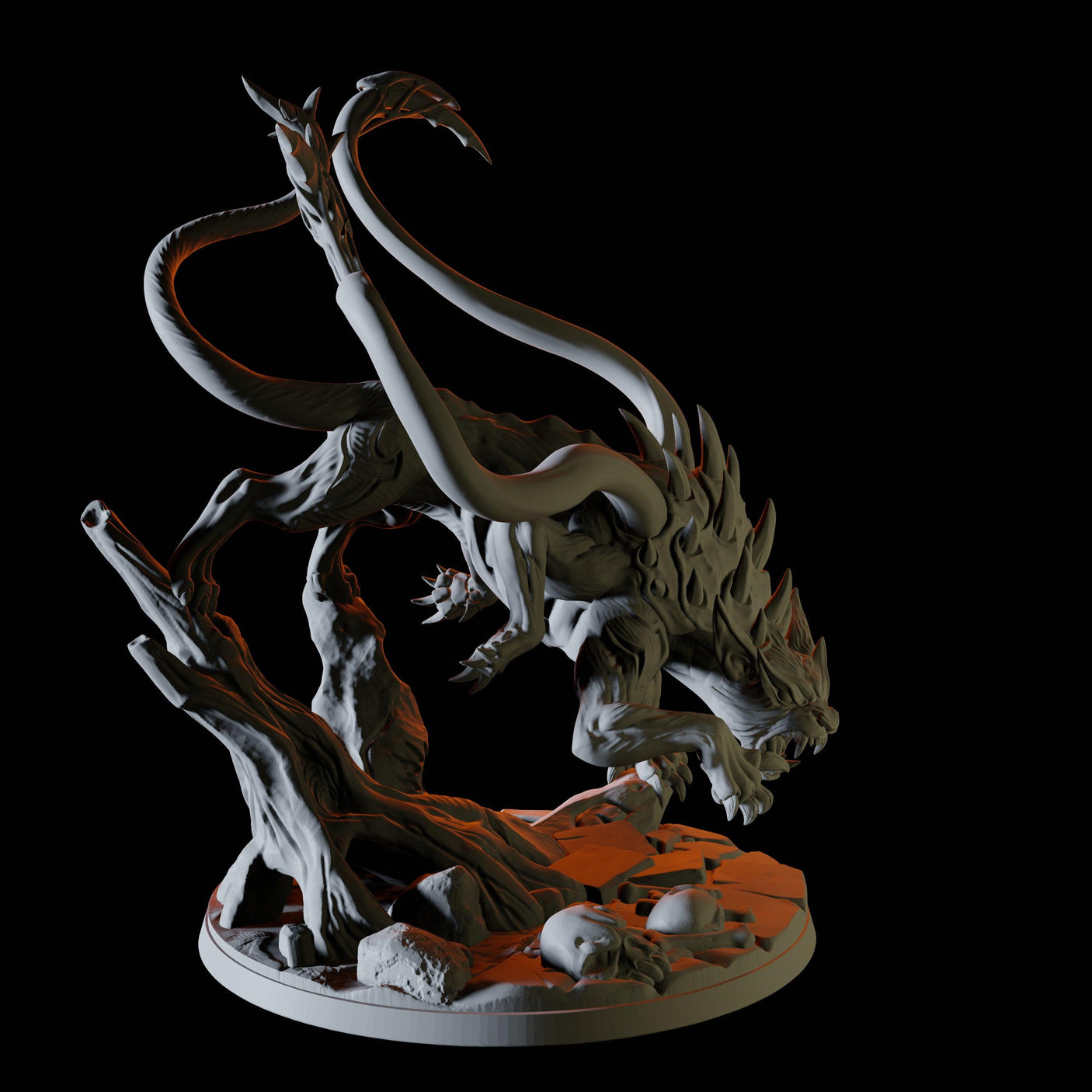 Displacer Beast Miniature for Dungeons and Dragons, Pathfinder or other TTRPGs