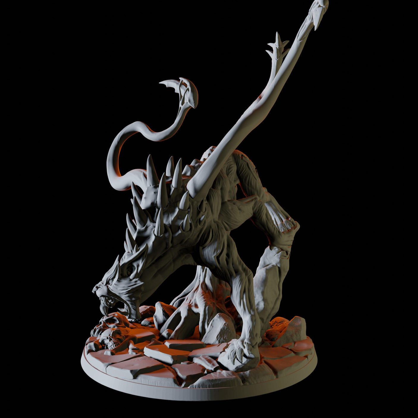 Displacer Beast Miniature for Dungeons and Dragons, Pathfinder or other TTRPGs