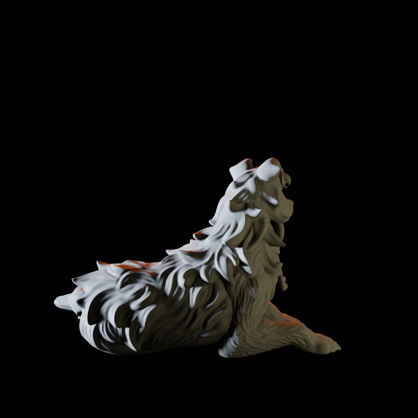 Dogs with Keys Miniature for Dungeons and Dragons, Pathfinder or other TTRPGs