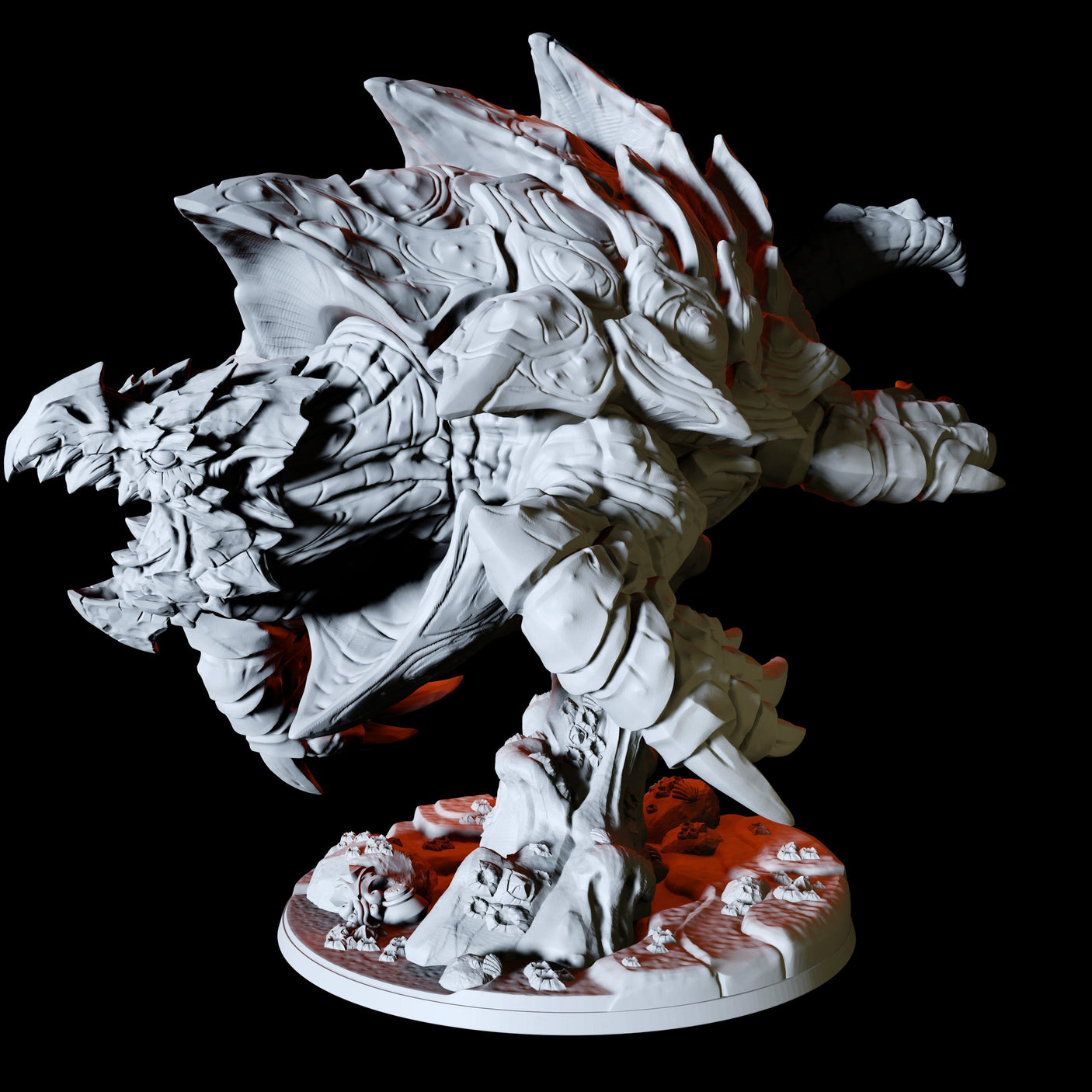 Dragon Turtle Miniature for Dungeons and Dragons, Pathfinder or other TTRPGs