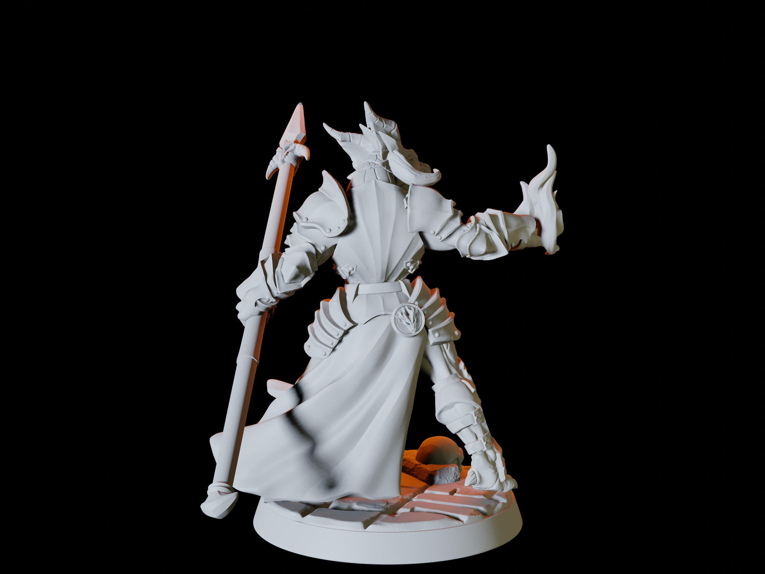 Dragonborn Army - Six Soldiers Miniature for Dungeons and Dragons, Pathfinder or other TTRPGs