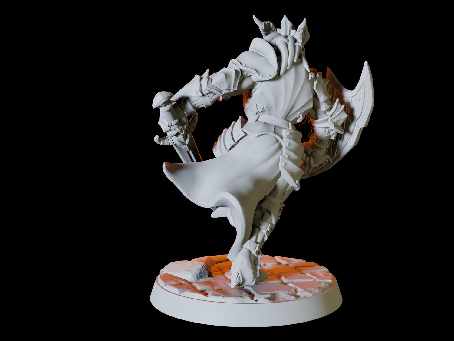 Dragonborn Army - Six Soldiers Miniature for Dungeons and Dragons, Pathfinder or other TTRPGs