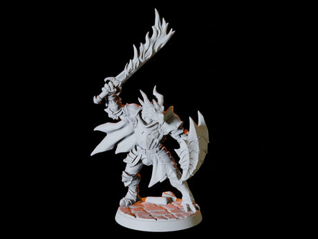 Dragonborn Army - Six Soldiers Miniature for Dungeons and Dragons, Pathfinder or other TTRPGs