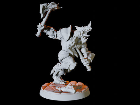 Dragonborn Army - Six Soldiers Miniature for Dungeons and Dragons, Pathfinder or other TTRPGs