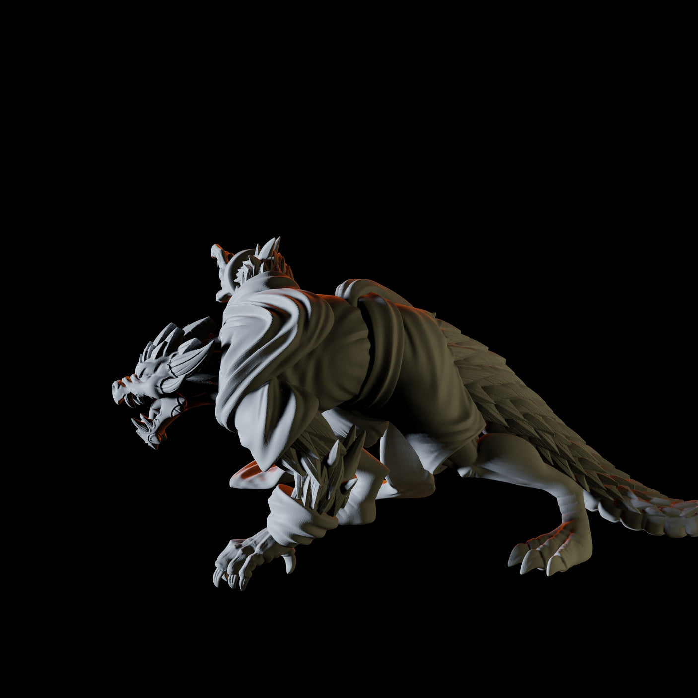 Dragonborn Desert Bandit Miniature for Dungeons and Dragons, Pathfinder or other TTRPGs