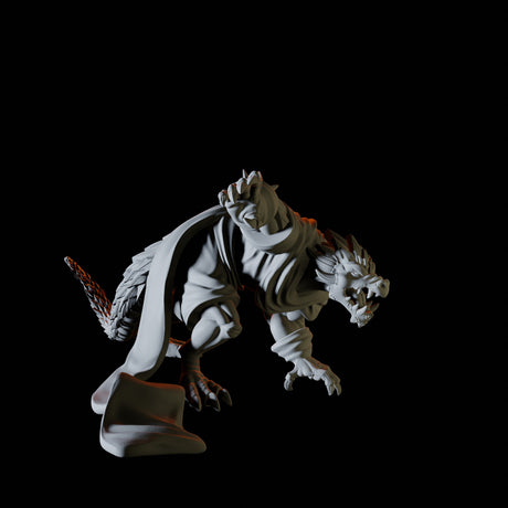 Dragonborn Desert Bandit Miniature for Dungeons and Dragons, Pathfinder or other TTRPGs